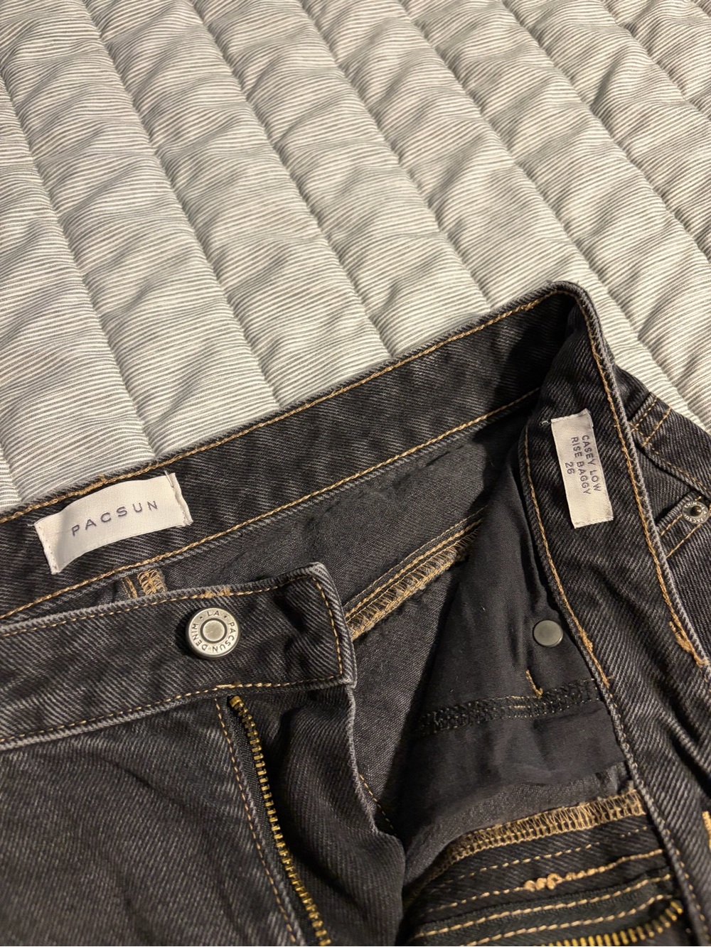 PacSun Black Denim - Casey Low Rise Baggy Jeans size 26